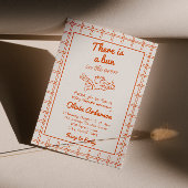 Hand getrokken broodje in de oven Cupid Angel Baby Kaart