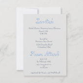 Hand getrokken bruids douche uitnodiging (Achterkant)