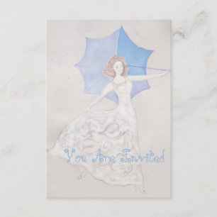 Hand getrokken bruids douche uitnodiging