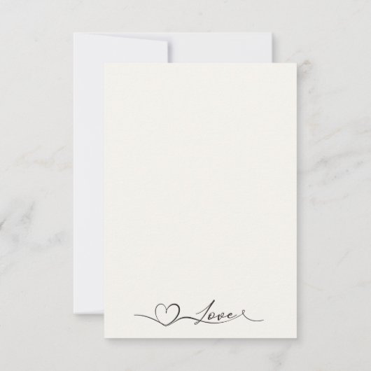 Hand getrokken bruiloft dank u kaart (Achterkant)