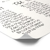 Hand getrokken bruiloft zitgrafiek poster (Hoek)