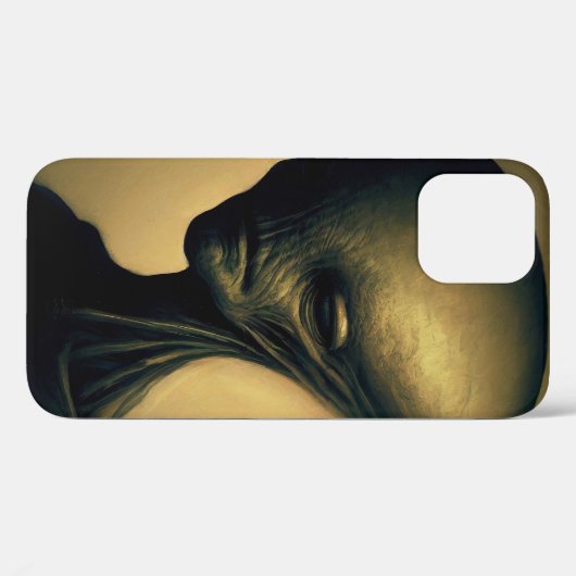 Hand getrokken buitenaards portret Case-Mate iPhone case (Achterkant (horizontaal))