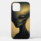 Hand getrokken buitenaards portret Case-Mate iPhone case (Achterkant)