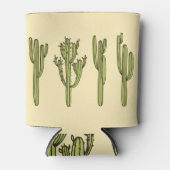 Hand getrokken cactus,  bloemenillustratie. blikjeskoeler (Voorkant)