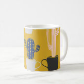 Hand-getrokken Cactus Patroon Koffiemok (Voorkant rechts)