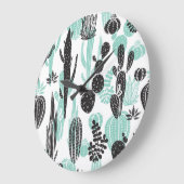 Hand getrokken cactussen: Doodle naadloos Grote Klok (Hoek)