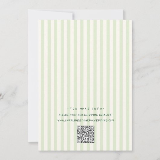 Hand getrokken Camp Natuur Scribble Bruiloft Kaart (Achterkant)