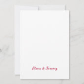 Hand getrokken champagne bruiloft dank je kaart (Achterkant)