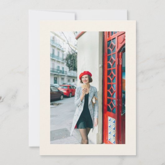 Hand getrokken champagne toren dertig foto verjaar kaart (Achterkant)