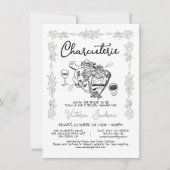 Hand getrokken Charcuterie Board Vrijgezellenfeest Kaart (Voorkant)