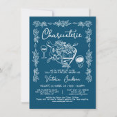 Hand getrokken Charcuterie Board Vrijgezellenfeest Kaart (Voorkant)