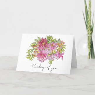 Hand getrokken Cheery Bright Sketch Wenskaart Bedankkaart