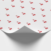 Hand getrokken Cherry op Top Cadeaupapier (Hoek)