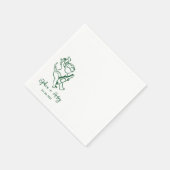 Hand getrokken Cherub Cupid Icon Wedding Servet (Hoek)