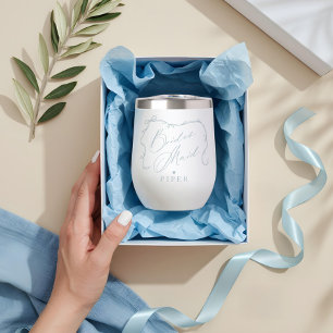 Hand Getrokken Chic Bow & Ribbon Bruidsmeisje Voor