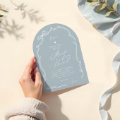 Hand Getrokken Chic Bow Ribbon Maid of Honor Voors Kaart