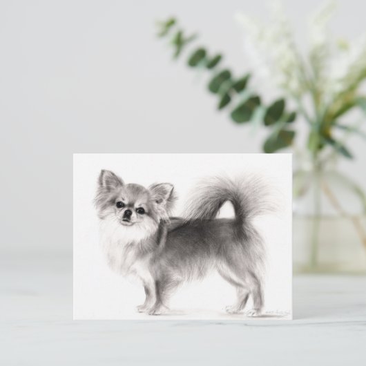 Hand getrokken Chihuahua Briefkaart (Staand voorkant)