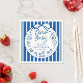 Hand getrokken Ciao Baby Italiaans Baby shower ser Servet (Insitu)