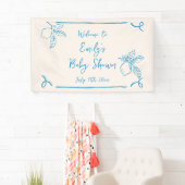 Hand getrokken citroen Baby shower welkom Spandoek (Insitu)