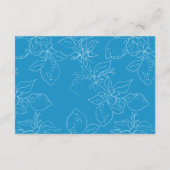 Hand getrokken citroen bruiloft RSVP Informatiekaartje (Achterkant)