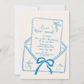 Hand getrokken citroen housewarming party uitnodig kaart (Voorkant)