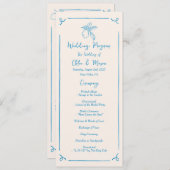 Hand getrokken citroen plat programma programmakaart (Voorkant / Achterkant)