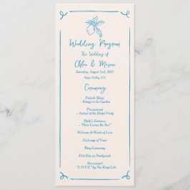 Hand getrokken citroen plat programma programmakaart