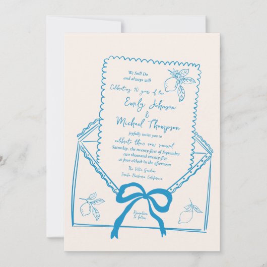 Hand getrokken citroen we doen nog steeds gelofte  kaart (Voorkant)