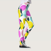 Hand getrokken citroenen  patroon leggings (Rechts)