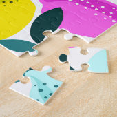 Hand getrokken citroenen  patroon legpuzzel (Zijkant)