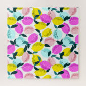 Hand getrokken citroenen  patroon legpuzzel (Horizontaal)