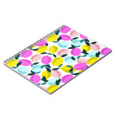 Hand getrokken citroenen  patroon notitieboek (Linkerzijde)