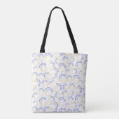 Hand getrokken citroenpatroon Canvas tas (Achterkant)