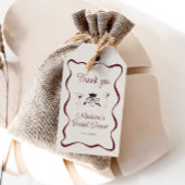 Hand getrokken cocktails Wavy Lijst Vrijgezellenfe Cadeaulabel