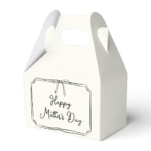 Hand getrokken Coquette Bow Happy Moederdag Gift