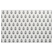 Hand getrokken decoratieve uil stof (Yard (91,4 cm))