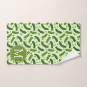 Hand getrokken dille augurk patroon bad handdoek (Handdoek)