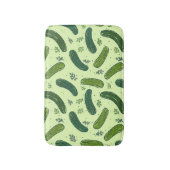 Hand getrokken dille augurk patroon badmat (Voorkant Verticaal)