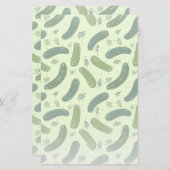 Hand getrokken dille augurk patroon briefpapier (Voorkant / Achterkant)