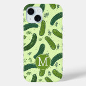 Hand getrokken dille augurk patroon Case-Mate iPhone case (Achterkant)