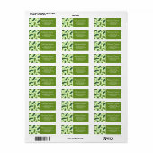 Hand getrokken dille augurk patroon etiket (Full Sheet)