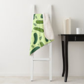 Hand getrokken dille augurk patroon sherpa deken (In situ)