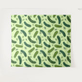 Hand getrokken dille augurk patroon wandkleed (Voorkant (horizontaal))