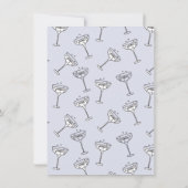 Hand getrokken diner bruiloft verlovingsfeest kaart (Achterkant)