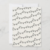 Hand getrokken disco bal funky verlovingsfeest kaart (Achterkant)