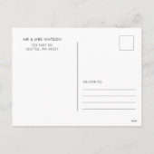 Hand getrokken Doodle Boog Rood Roze Kerstmis Feestdagenkaart (Achterkant)