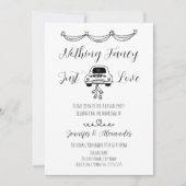 Hand getrokken Doodle bruiloft uitnodiging (Voorkant)