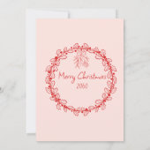 Hand getrokken Doodle Favoriete dingen Kerstfeest Kaart (Achterkant)