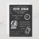 Hand getrokken Doodle Foto Graduation Party Kaart (Achterkant)