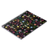 Hand getrokken Doodle Kleurrijk Bloemen naadloos p Notitieboek (Linkerzijde)